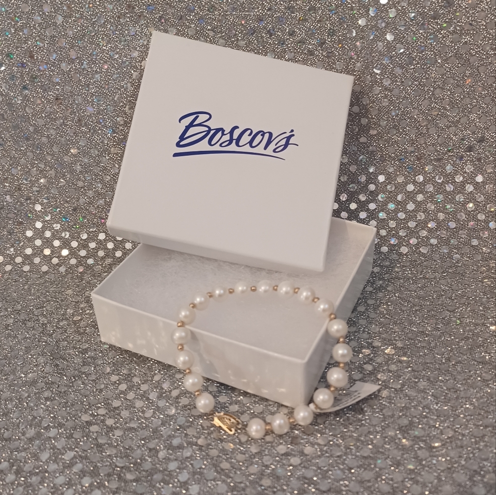 Genuine Pearl and 10k Gold Bracelet NWT